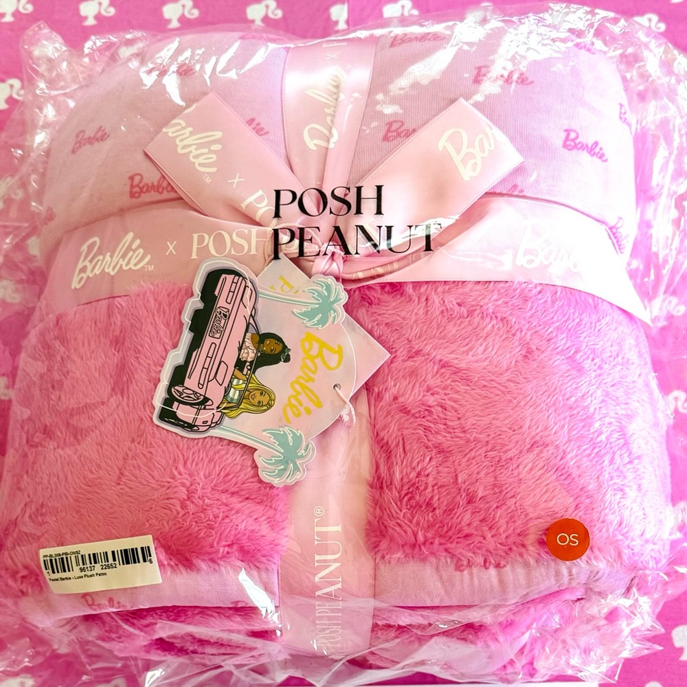 NIB Posh Peanut Barbie Luxe Plush 60x60 NWT